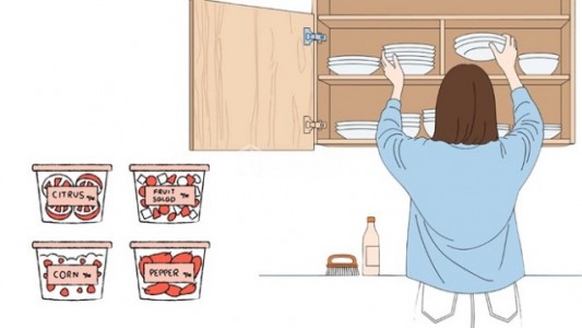 Cách sắp xếp tủ đựng thực phẩm giúp căn bếp gọn gàng và đẹp mắt
