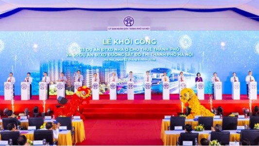 Hà Nội khởi công 3 dự án nhà ở cho thuê và 5 tuyến metro, mở ra động lực phát triển mới