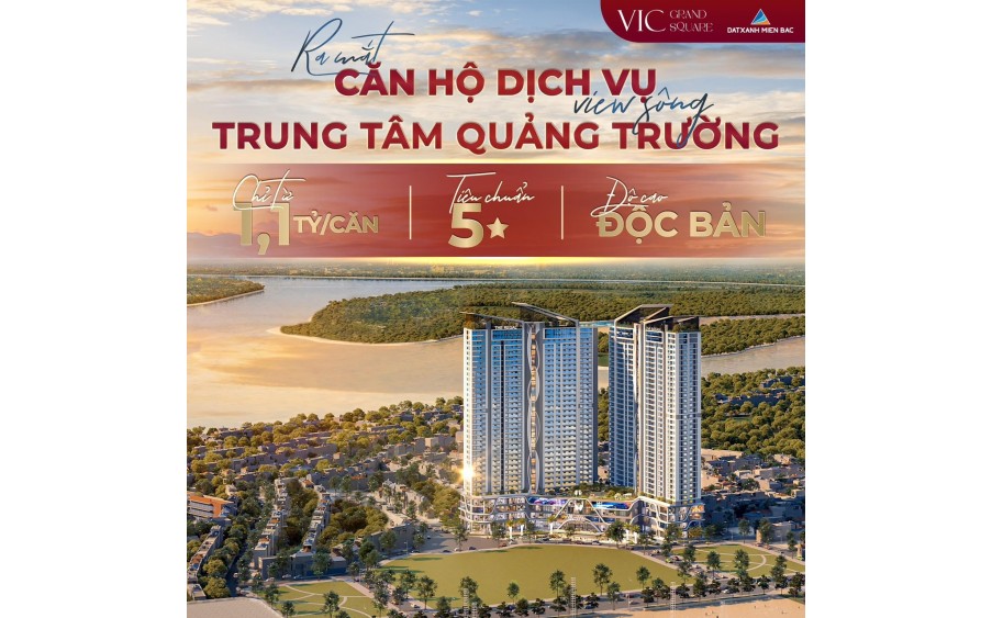 VIC Grand Square - Căn hộ cao cấp chuẩn 5 sao ngay tại quảng trường trung tâm TP Việt Trì