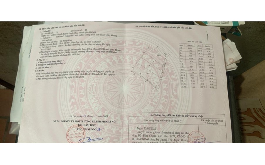 Cần Bán Đất Chính Chủ Sổ Hồng Riêng Giá Tốt Nhất Khu Vực Hòa Thạch-Quốc Oai