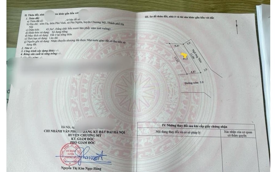2 lô 45.5m2 (lô góc) và 48.5m2, giá chỉ 1.x tỷ (x nhỏ xíu), Phú Vinh, Phú Nghĩa, Chương Mỹ, Hà Nội.