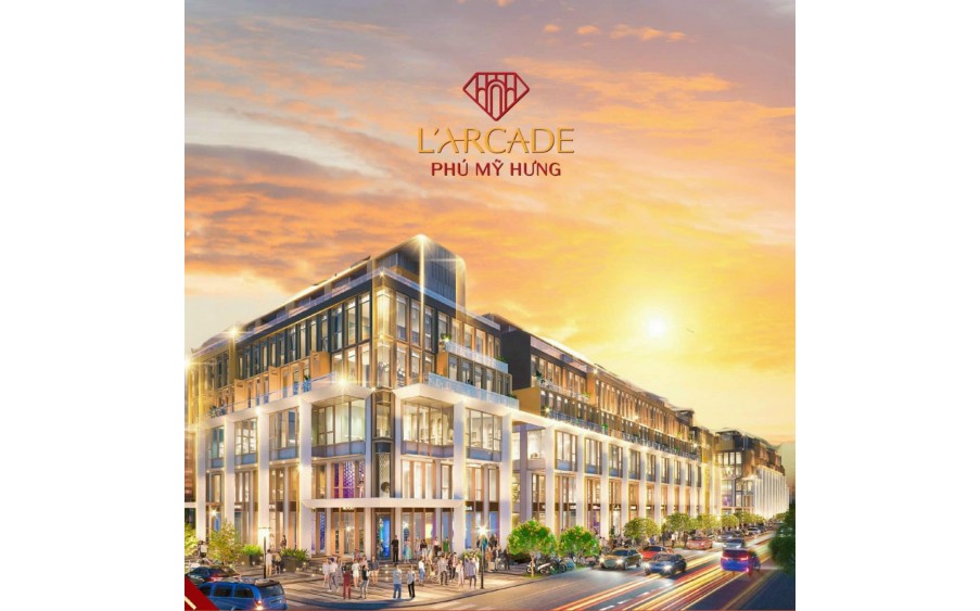 L'Arcade Phú Mỹ Hưng. Căn góc 2 mặt thoáng, vị trí siêu đẹp, giá gốc trực tiếp từ chủ đầu tư Phú Mỹ Hưng