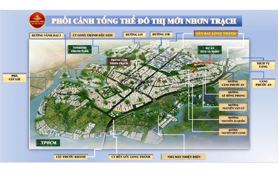 Saigonland Nhơn Trạch - Cần Bán gấp căn nhà 100m2 đường 30m khu dân cư Đệ Tam Nhơn Trạch đã hoàn công