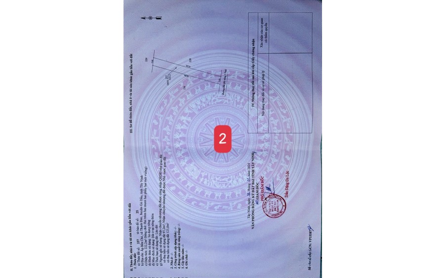 Bán Đất Thổ cư sổ riêng Gò dầu tây ninh chỉ 1tr/ m2
