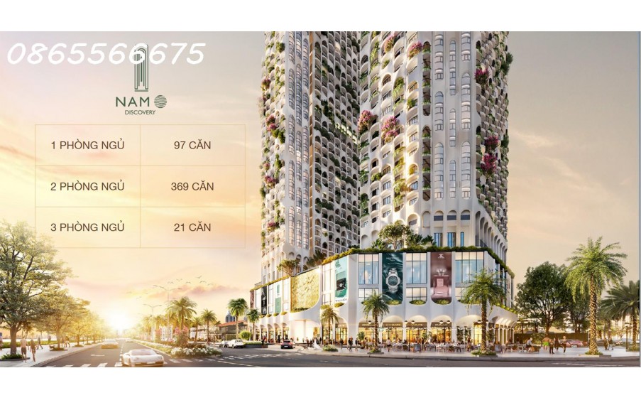 Bán căn hộ chung cư A -1005 view sông Cu Đê Nam Ô Discovery Đà Nẵng vào hợp đồng CĐT. LH 0865566675