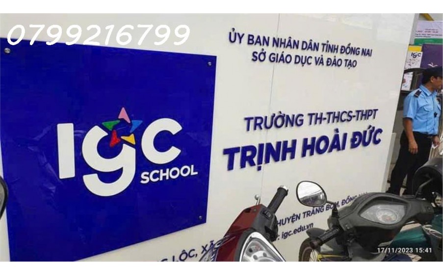 Bán gấp đất nền sổ riêng thổ cư Bình Minh Trảng Bom Đồng Nai bao đẹp 1 sẹc QL1A . Gía bán 1 tỷ 150 /nền hỗ trợ vay 3 bên.LH 0799 216 799 em Trinh.