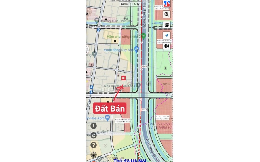 58M-VÂN NỘI-50M RA VÕ NGUYÊN GIÁP-ĐƯỜNG Ô TÔ VÀO ĐẤT-NHỈNH 3 TỶ