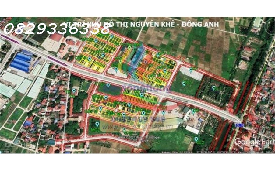 CHÍNH CHỦ BÁN  ĐẤT BIỆT THỰ NGUYÊN KHÊ - ĐƯỜNG LÊ HỮU TỰU - ĐÔNG ANH ( không tiếp môi giới)