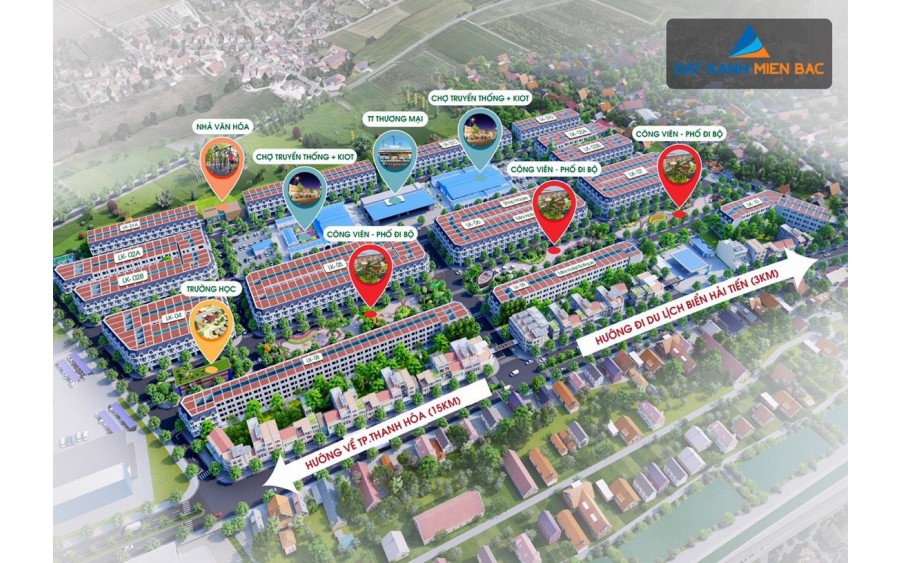 SHOPHOUSE LIGHTLAND HẢI TIẾN, CỦA NGÕ GIAO THƯƠNG DU LỊCH HẢI TIẾN. LH: 0966 343 969