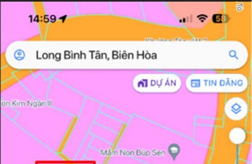 Bán đất 72m2 thổ cư 100% SHR đường xe hơi ngay UBND Long Bình Tân giá chỉ 1.4 tỷ