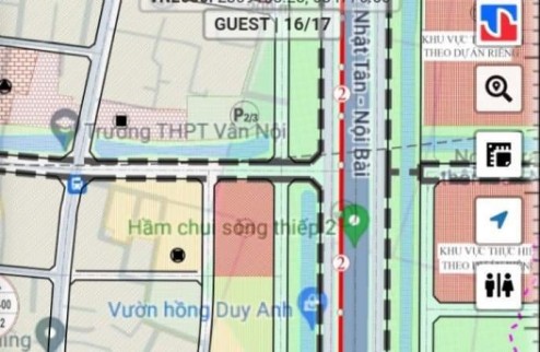 58M-VÂN NỘI-50M RA VÕ NGUYÊN GIÁP-ĐƯỜNG Ô TÔ VÀO ĐẤT-NHỈNH 3 TỶ
