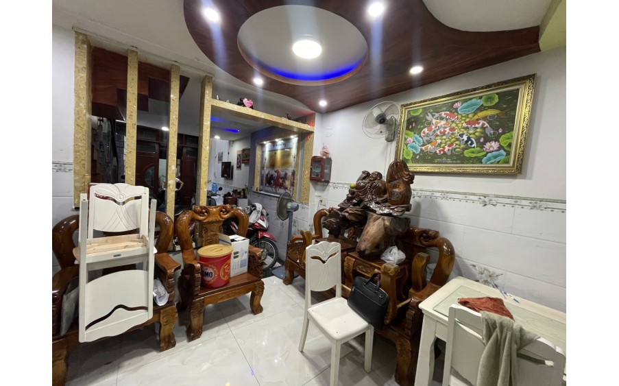ÔTÔ  , KẾ MẶT TIỀN, GẦN VƯỜN LÀI, PHÚ THỌ HOÀ - SÁT QUẬN 10 55m2 , 4 Tầng - CHỈ 7.99 TỶ