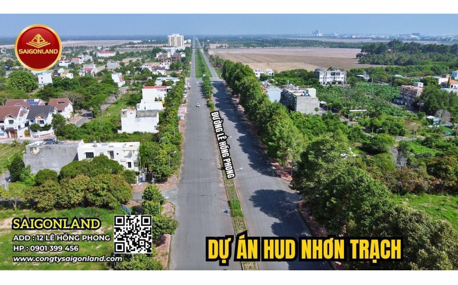 Saigonland - Cần bán nhanh nền Biệt Thự Vườn  sổ sẵn tại dự án Hud Nhơn Trạch Đồng Nai diện tích 285m2 giá tốt