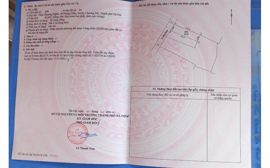 Cc gửi bán 63m2, trục chính mặt đường làng Phượng Nghĩa Phụng Châu, Chương Mỹ, Hà Nội, ô tô