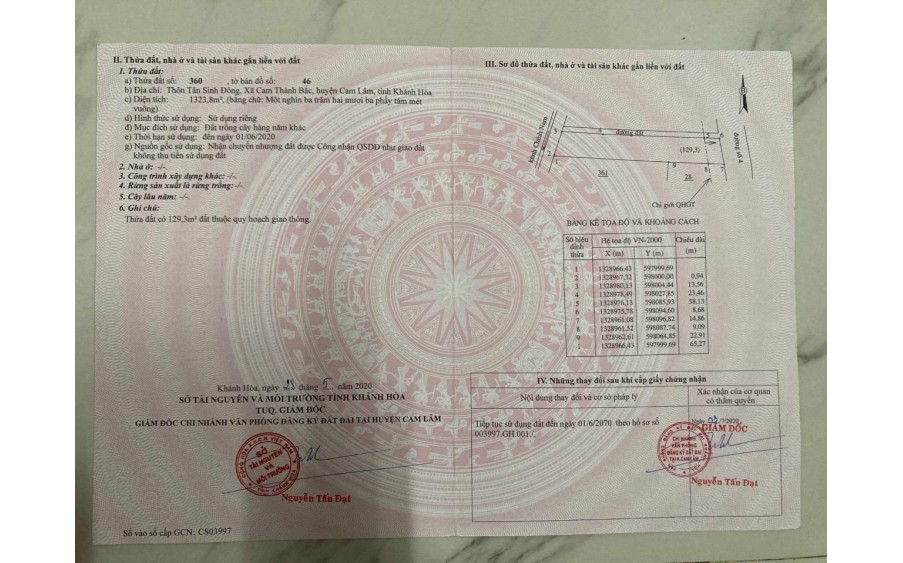 ĐẤT CHÍNH CHỦ - GIÁ TỐT - Vị Trí Đắc Địa Tại Cam Thành Bắc  - Cam Lâm - Khánh Hoà