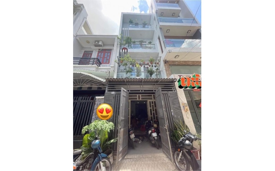 NHÀ 4 TẦNG BTCT CHẮC CHẮN - ĐẤT MỚI - HẺM XE HƠI