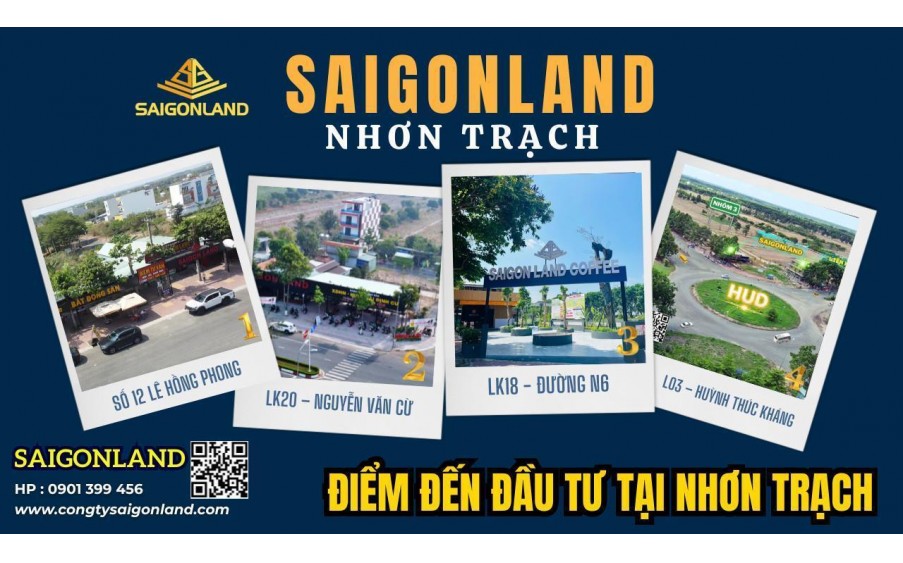 Tại sao Đất nền dự án Hud Nhơn Trạch luôn thu hút nhà đầu tư ? - Liên hệ ngay Saigonland.