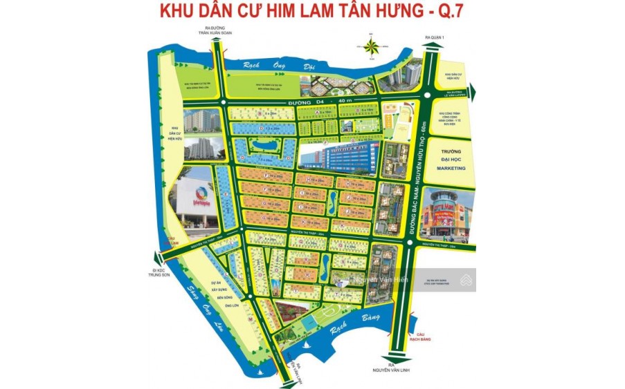Bán nhà mặt tiền đường Hoàng Trọng Mậu khu Him Lam Quận 7 DT 5x20 hầm 5 tầng có thang máy giá 35 tỷ