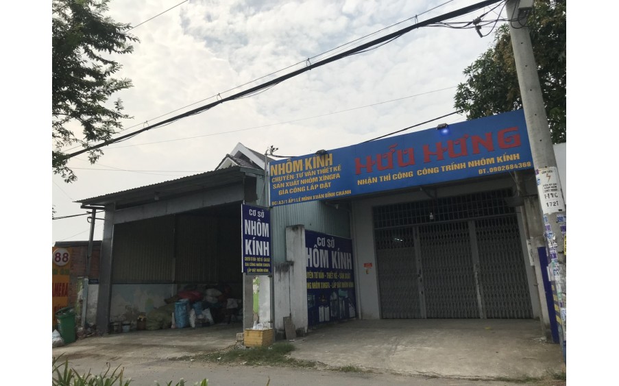 Bán nhà MT Trần Văn Giau Xã Lê Minh Xuân 6 x50 (250)m thổ cư giá 11,7 ty