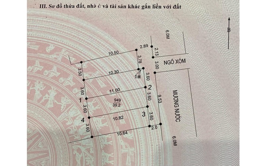 Chỉ 1,2x tỷ -39,2m đất sát thị trấn Chúc Sơn, đường 2 ô tô tránh nhau.