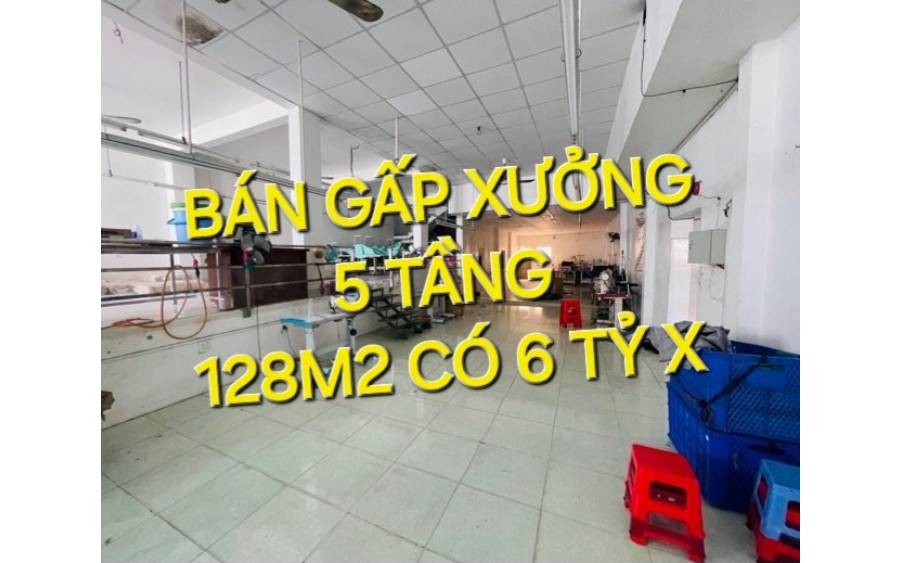 Bán Xưởng 5 tầng 128m2 có 6 tỷ x Lê Văn Khương Quận 12 TPHCM