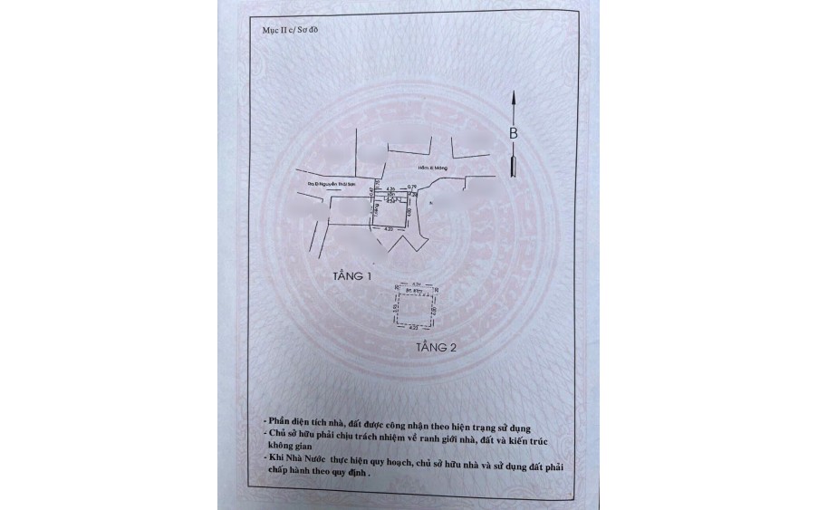Bán nhà NGuyễn Thái Sơn,p.7,Gò Vấp ,20m2 chỉ 2ty450 tl