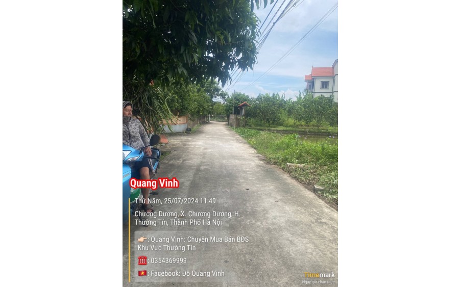 Chính chủ cần bán mảnh đất tại Chương Lộc - Chương Dương - Thường Tín - Hà Nội.
