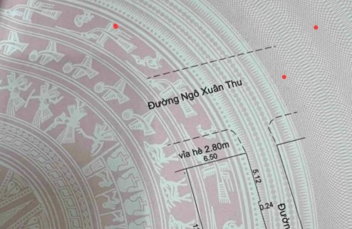 Bán đất LÔ GÓC 2 MT đường Ngô Xuân Thu - Sát trường CĐGT Vận Tải