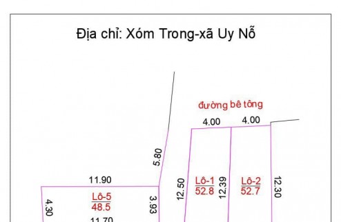 Chủ nhờ bán 47m2 xóm trong. Uy nỗ. Đông anh. Hà nội
