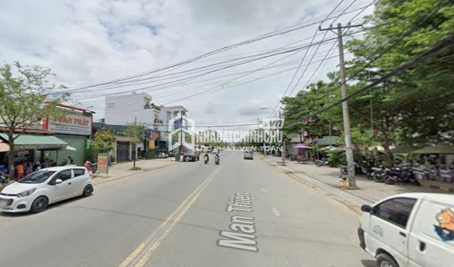Đất mặt tiền Man Thiện, Tăng Nhơn Phú, vị trí kinh doanh tốt.
