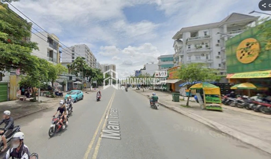 Đất mặt tiền Man Thiện, Tăng Nhơn Phú, vị trí kinh doanh tốt.