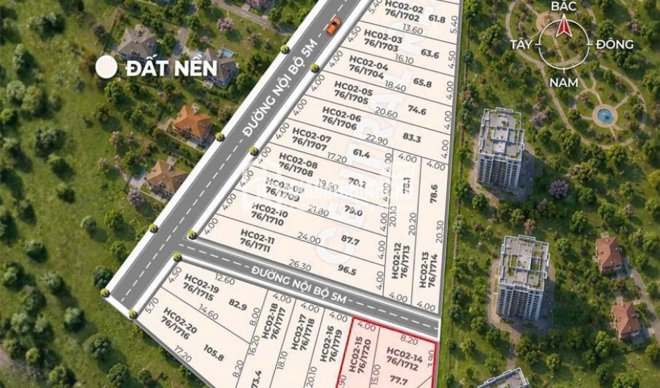 BÁN LÔ ĐẤT BIỆT THỰ VƯỜN 600m² – NỞ HẬU ĐẸP   Diện tích 600m² (12x40m, nở hậu 20m).