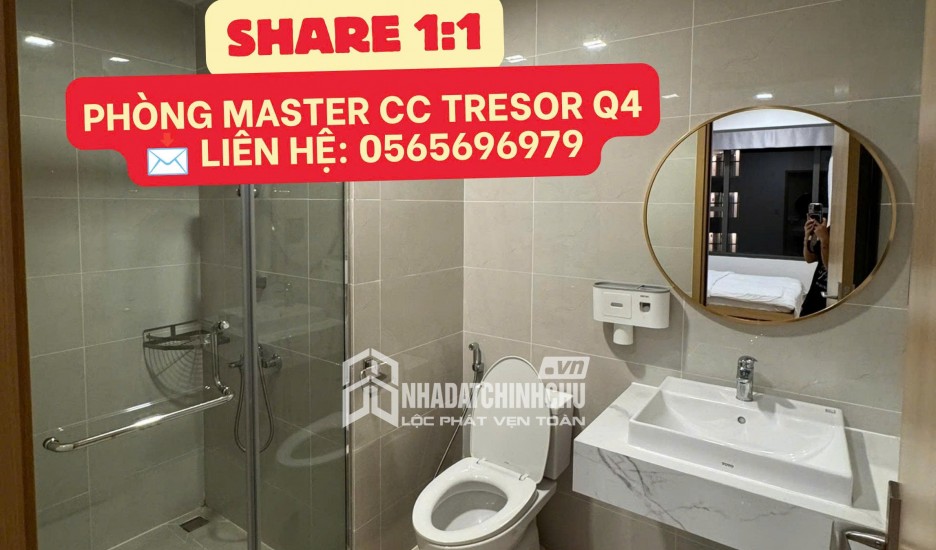 TÌM BẠN NỮ NHÂN VIÊN VĂN PHÒNG Ở GHÉP CĂN HỘ MASTER THE TRESOR QUẬN 4