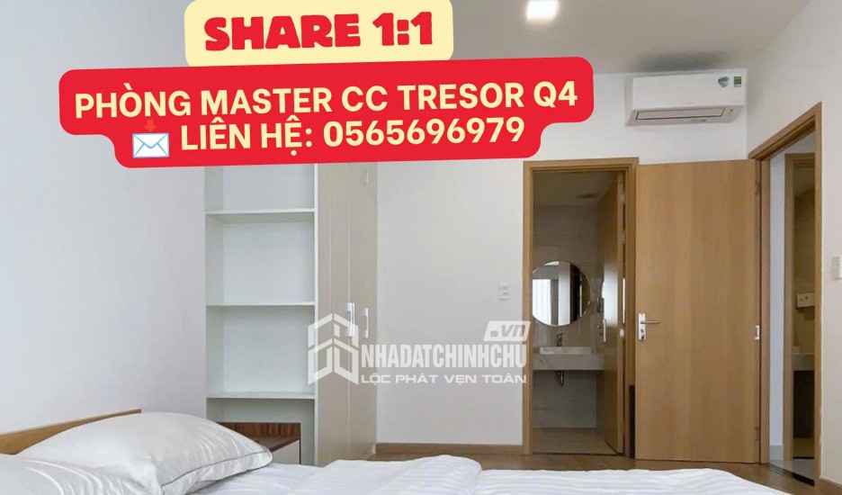 TÌM BẠN NỮ NHÂN VIÊN VĂN PHÒNG Ở GHÉP CĂN HỘ MASTER THE TRESOR QUẬN 4