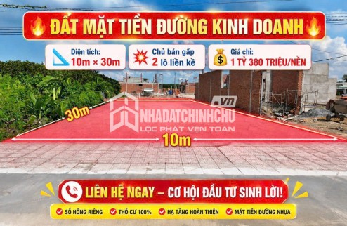 GIẢM MẠNH 200 TRIỆU – CƠ HỘI SỞ HỮU ĐẤT MẶT TIỀN KINH DOANH GIÁ TỐT