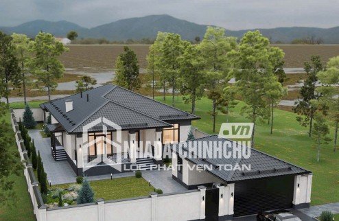 BÁN LÔ ĐẤT BIỆT THỰ VƯỜN 600m² – NỞ HẬU ĐẸP   Diện tích 600m² (12x40m, nở hậu 20m).