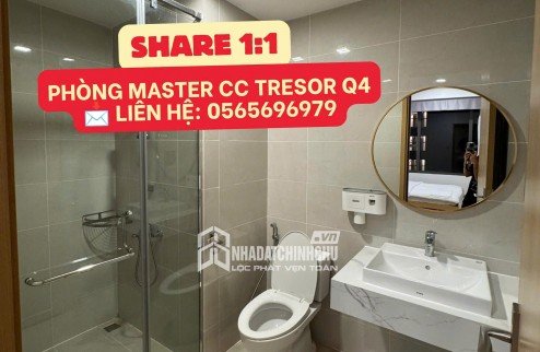 TÌM BẠN NỮ NHÂN VIÊN VĂN PHÒNG Ở GHÉP CĂN HỘ MASTER THE TRESOR QUẬN 4