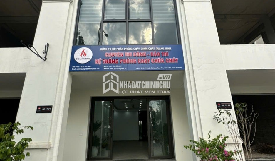 CHO THUÊ VĂN PHÒNG 5 TẦNG MẶT ĐƯỜNG 33M TẠI HINODE ROYAL PARK – THANG MÁY, ĐIỀU HÒA, PCCC ĐẦY ĐỦ – CHỈ 8 TRIỆU/THÁNG