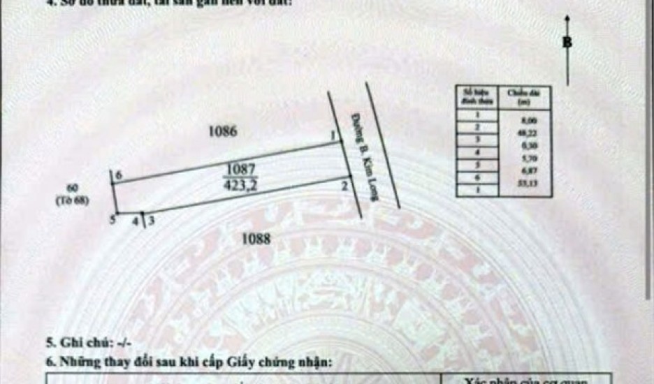 ĐẤT ĐẸP – GIÁ TỐT- CHÍNH CHỦ CẦN BÁN ĐẤT Tại Xã Kim Long, Huyện Châu Đức, Bà Rịa Vũng Tàu