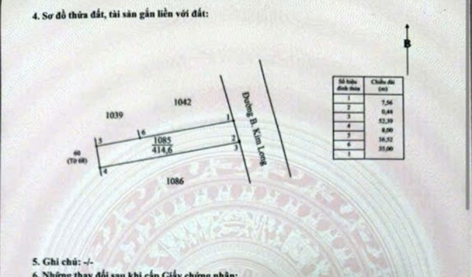 ĐẤT ĐẸP – GIÁ TỐT- CHÍNH CHỦ CẦN BÁN ĐẤT Tại Xã Kim Long, Huyện Châu Đức, Bà Rịa Vũng Tàu