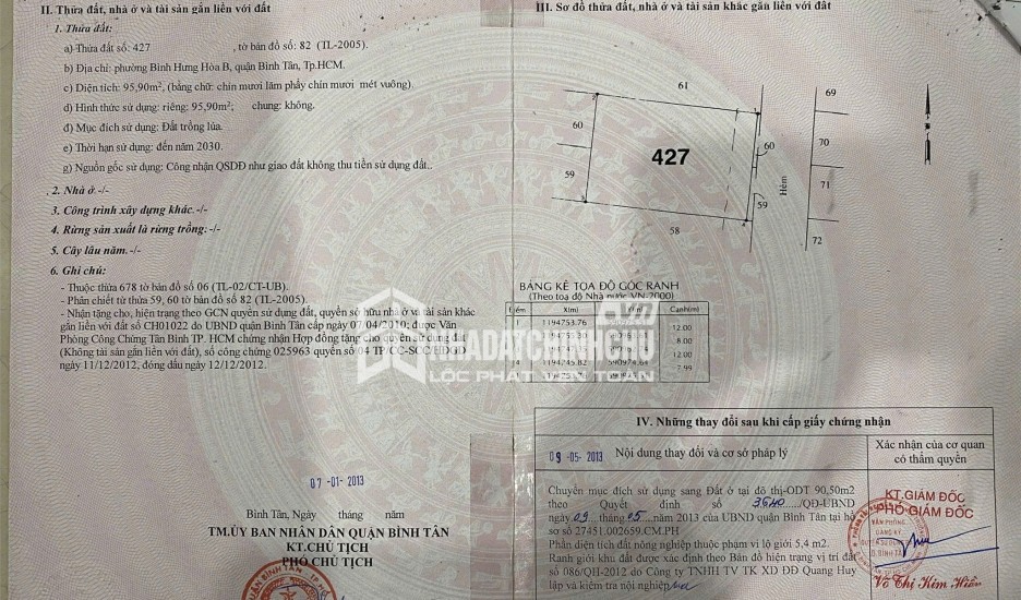 CHÍNH CHỦ CẦN BÁN ĐẤT VỊ TRÍ ĐẸP  TẶNG KÈM NHÀ 2 TẦNG Phường Bình Hưng Hòa B, Bình Tân, HCM