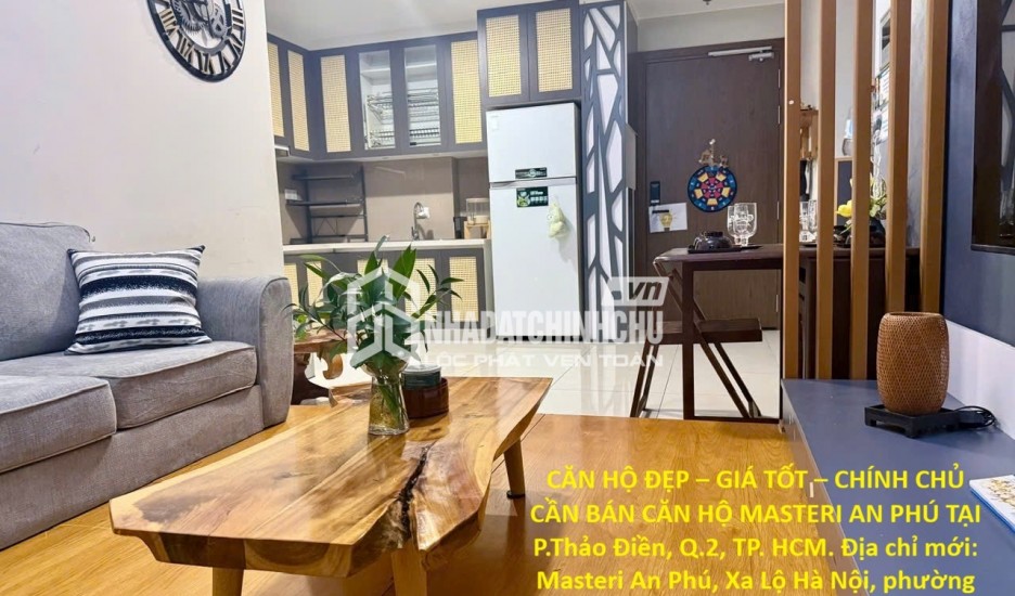 CĂN HỘ ĐẸP – GIÁ TỐT – CHÍNH CHỦ CẦN BÁN CĂN HỘ MASTERI AN PHÚ TẠI P.Thảo Điền, Q.2, TP. HCM