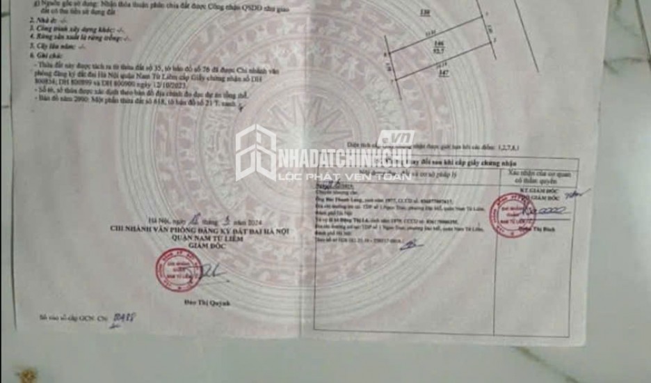 BÁN NHÀ NGỌC TRỤC – ĐẠI MỖ, NAM TỪ LIÊM – DIỆN TÍCH 83M² – Ô TÔ ĐỖ CỬA – SỔ ĐỎ CHÍNH CHỦ