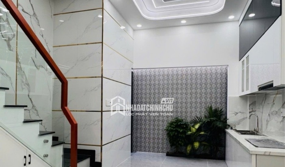 TÂN PHÚ GẦN ĐẦM SEN,NHÀ MỚI VÀO Ở NGAY, NGAY TÔ HIỆU, TRƯỜNG HIỆP TÂN - 4 TẦNG - 4.25 x 11M - NHỈNH 6 TỶ TL