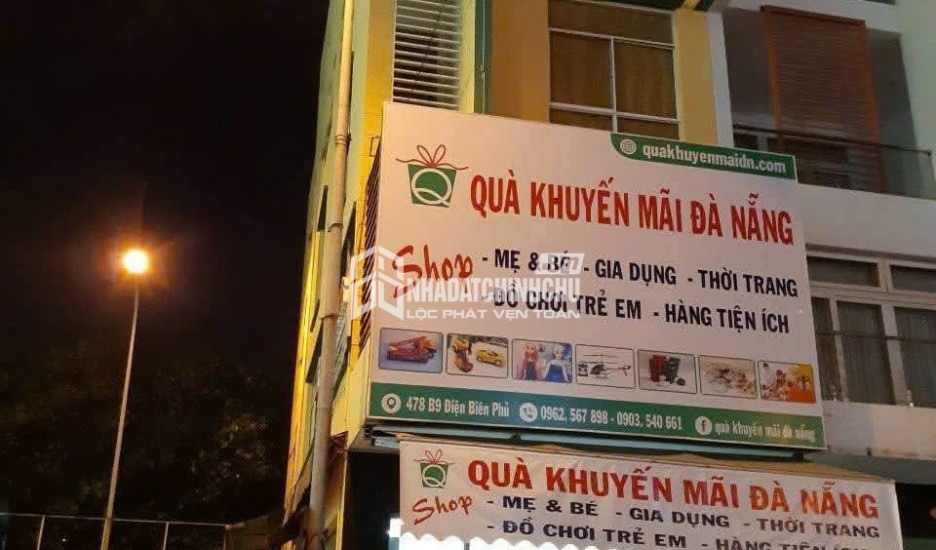 CHO THUÊ MẶT BẰNG KINH DOANH ĐẸP – 2 MẶT TIỀN ĐƯỜNG ĐIỆN BIÊN PHỦ, ĐÀ NẴNG