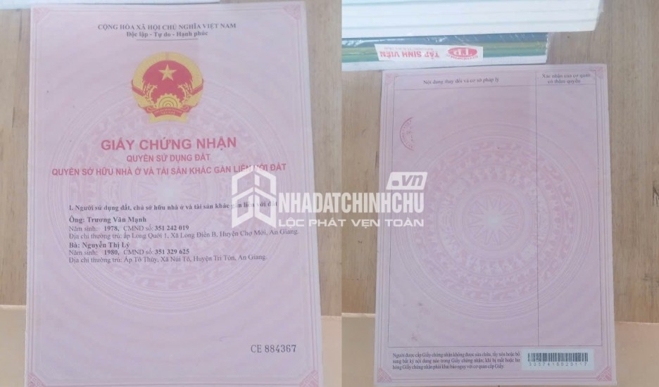 GIÁ TỐT - CHÍNH CHỦ Cần Bán Nhanh Lô Đất Vị Trí Tại Xã Núi Tô, Huyện Tri Tôn, Tỉnh An Giang