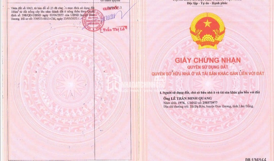 CHÍNH CHỦ BÁN ĐẤT ĐẸP XÃ ĐA RÒN – LÂM ĐỒNG