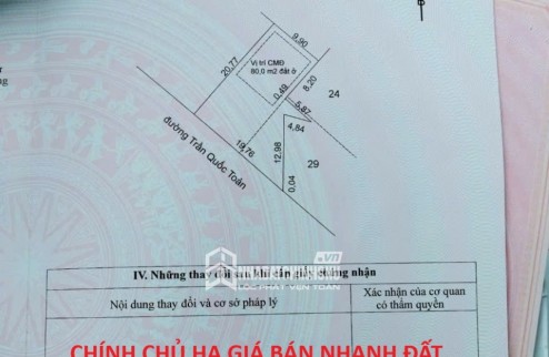 CHÍNH CHỦ HẠ GIÁ BÁN NHANH ĐẤT VÀNG Mặt Tiền Long Hương TRUNG TÂM TP. BÀ RỊA CŨ TIỀM NĂNG TĂNG GIÁ