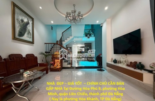 NHÀ  ĐẸP – GIÁ TỐT  – CHÍNH CHỦ CẦN BÁN GẤP NHÀ Tại phường Hòa Minh, quận Liên Chiểu, thành phố Đà Nẵng