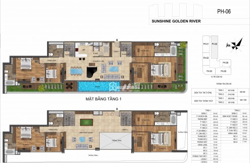 Bán PH 6PN DT 494m2 I Sunshine Golden River I Giá chỉ 50 tỷ.